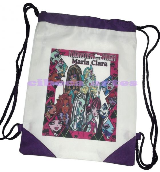 MOCHILA MONSTER HIGH 25X30 C/DETALHES