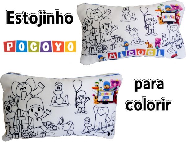 Pocoyo Estojinho Para colorir