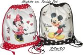 Mickey ou Minnie 25x30 Mochila POÁ