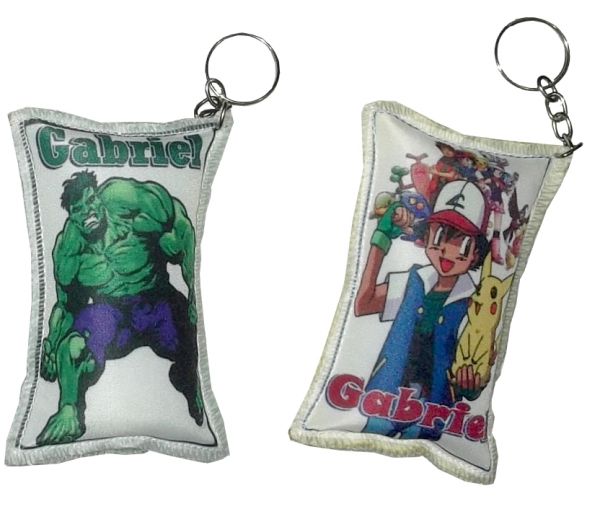 Chaveirinho HULK e POKÉMON Personalizado