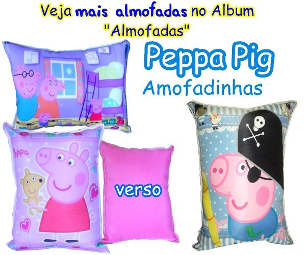 ALMOFADIA PEQ PEPPA PIG E GEORGE PIG