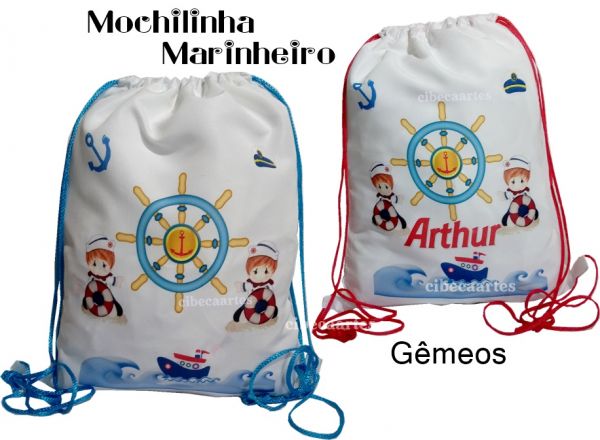 Marinheiro mochila 25x30 brinde