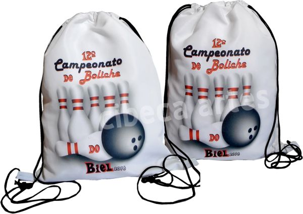 Boliche ou Paintball Mochila 25x30 brinde