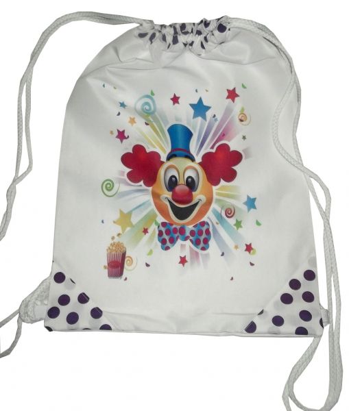 MOCHILA PALHAÇO/CIRCO - PERSONALIZADA