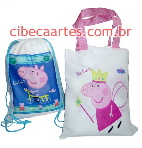 MOCHILINHA E OU SACOLINHA PEPPA PIG