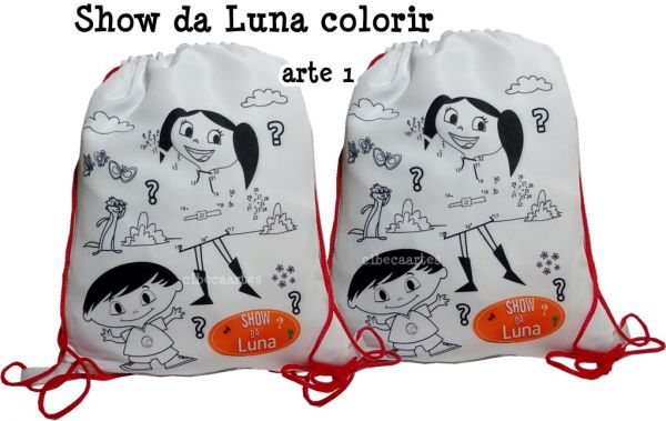 Show da Luna Pinte e Lave Mochila 25x30