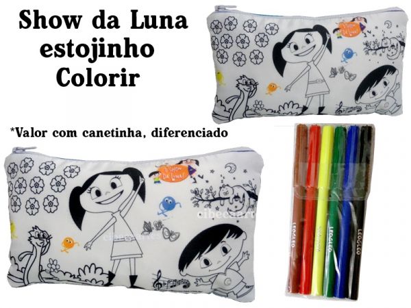 Show da Luna Estojinho colorir