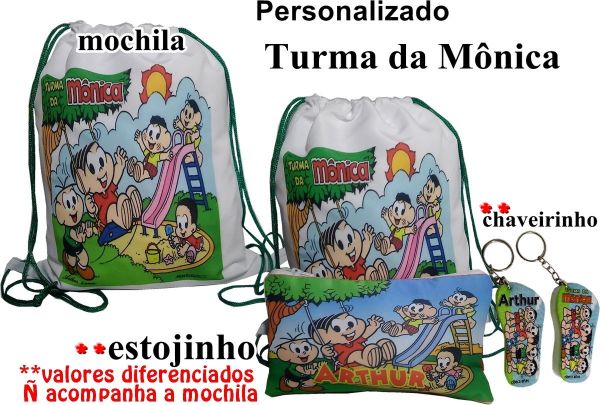 Turma da Mônica mochilinha 25x30