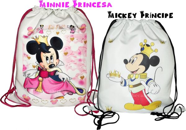 Minnie rosa Princesa Mochila 25x30