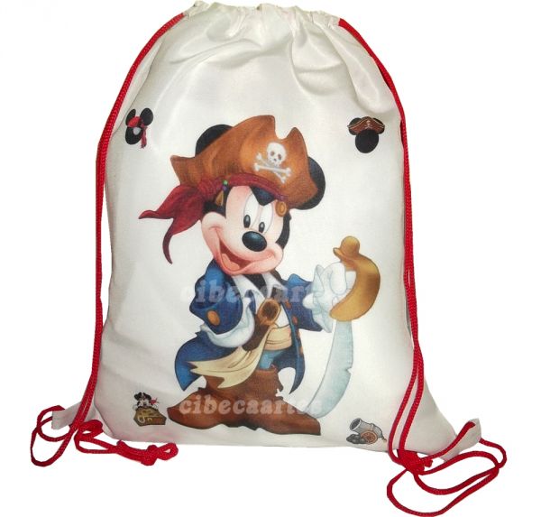 Mickey Pirata Mochila brinde 25x30